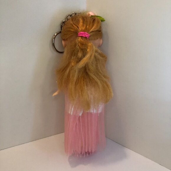 Little Girl Doll Keychain with Pink Dress - Picture 5 of 12